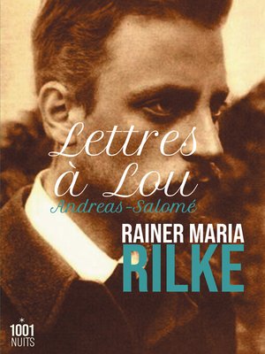 cover image of Lettres à Lou Andreas-Salomé